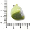 Flocky Animal Resin Pendants FIND-S001-03F-3