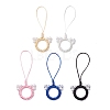 Handmade Woven Nylon Cat Pendant Decorations HJEW-JM02668-1