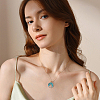 10Pcs 10 Styles Natural & Synthetic Mixed Gemstone Chip Pendants G-HY0001-19-5