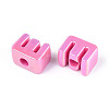 UV Plating Opaque Acrylic Beads PACR-ZX018-04E-2