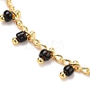 Glass Charm Bracelets BJEW-JB05600-02-2