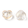Transparent Spray Painted Glass Beads GLAA-R211-02-B03-2