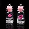 Glass Bottle Pendant Decorations GLAA-S181-12B-5