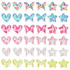 72Pcs 18 Style Fabric & Sequin Ornament  Accessories DIY-AR0002-23-1
