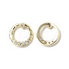 Brass Micro Pave Clear Cubic Zirconia Cabochons KK-A174-14G-1