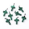 Synthetic Malachite Pendants G-J354-01-1