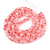 Baking Paint Glass Beads Strands DGLA-N015-8mm-03-2