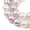 Baking Painted Pearlized Glass Pearl Round Bead Strands PEAR-H019-02C-11-3