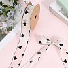 1Roll Printed Polyester Chiffon Ribbons OCOR-CY0002-35B-7