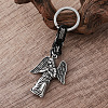Vintage 304 Stainless Steel Angel Maria Keychains LS-MY5098-2