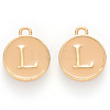Golden Plated Alloy Enamel Charms ENAM-S118-06L-1
