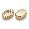 201 Stainless Steel Cabochon Settings STAS-P249-10B-G-2