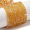 Electroplate Transparent Glass Beads Strands EGLA-A035-T3mm-L17-1