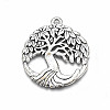 Tibetan Style Alloy Pendants TIBE-S323-020AS-RS-1