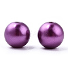 Spray Painted ABS Plastic Imitation Pearl Beads OACR-T015-05B-11-2