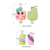 40Pcs 10 Style Handmade Polymer Clay Charms CLAY-LS0001-13-3