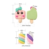 40Pcs 10 Style Handmade Polymer Clay Charms CLAY-LS0001-13-3