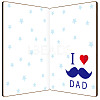 Bamboo Greeting Card & Paper Envelope with Bowknot AJEW-WH0202-002-2