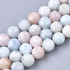 Natural Morganite Beads Strands X-G-S345-6mm-012-1