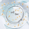 100Pcs Brass Teardrop Stud Earring Findings DIY-GO0001-15-5