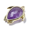 Natural Amethyst Pendants G-U019-02G-07-2