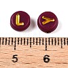 Plating Acrylic Beads PACR-T017-02B-4