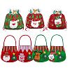 7Pcs 7 Style Christmas Non-woven Fabrics Candy Bags Decorations ABAG-SZ0001-16-1