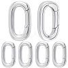 6Pcs Stainless Steel Spring Gate Rings STAS-BBC0008-34A-7