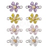 8Pcs 4 Colors Alloy Enamel Connector Charms FIND-YW0003-74-1