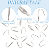 80Pcs 316 Surgical Stainless Steel Earring Hooks STAS-UN0034-73-5