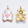 Brass Enamel Pendants KK-Q252-017E-NF-2