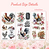 3 Sheets 3 Styles PVC Waterproof Decorative Stickers DIY-WH0404-077-2