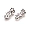 Tarnish Resistant 304 Stainless Steel Clip-On Earrings Findings X-STAS-Q185-01-3