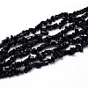 Natural Obsidian Beads Strands G-O049-C-35-1