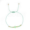 Bohemian Style Glass Braided Beads Bracelets EW0556-4-1