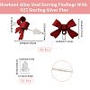 32Pcs Alloy Stud Earring Findings FIND-BBC0005-28A-2