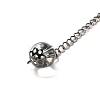 Natural Obsidian Triangle Dowsing Pendulum Pendants G-G022-01AS-07-4
