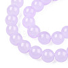Imitation Jade Glass Beads Strands DGLA-S076-8mm-27-01-2