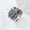 304 Stainless Steel Snake with Eagle Finger Rings for Men TH9949-2-4