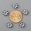 Alloy Montana Rhinestone European Beads X-CPDL-H999-17-3