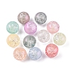 300Pcs 12 Colors Translucent Crackle Glass Beads Strands CCG-YW0001-14-2