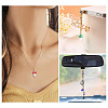 24Pcs 12 Colors Handmade Lampwork Pendants LAMP-TA0001-77-8