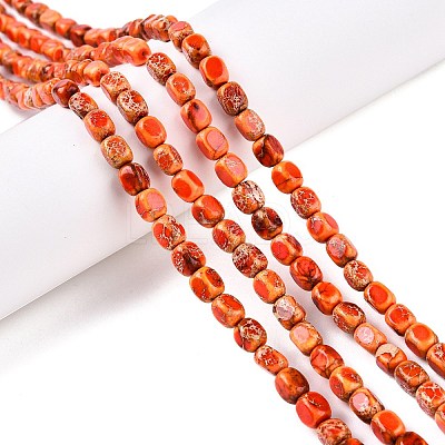Natural Imperial Jasper Beads Strands G-N342-62I-1