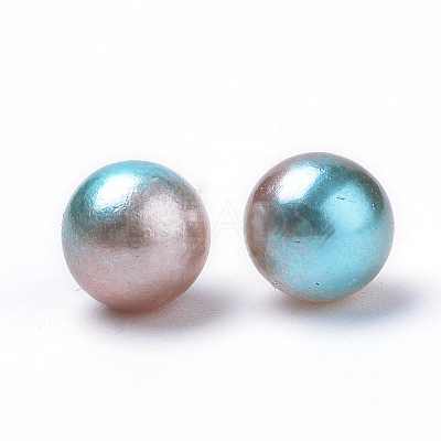 Rainbow Acrylic Imitation Pearl Beads OACR-R065-5mm-A09-1
