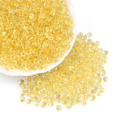 3/0 Baking Paint Glass Fringe Seed Beads SEED-A034-04A-1