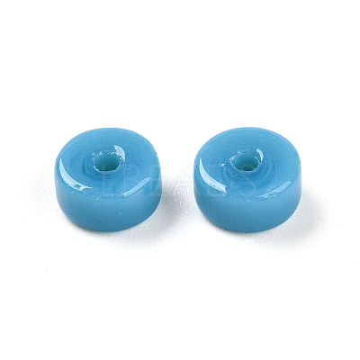 Opaque Solid Color Glass Beads GLAA-N007-6x3mm-A03-1