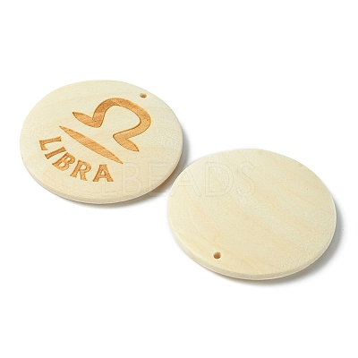 12Pcs 12 Styles Wood Pendants WOOD-FS0001-25-1