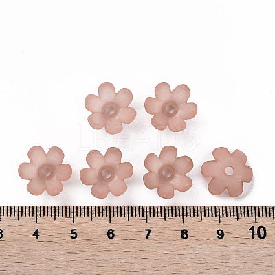 Frosted Acrylic Bead Caps MACR-S371-07A-763-1