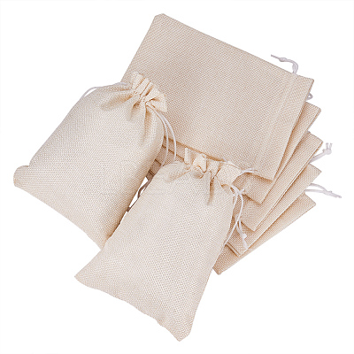 Burlap Packing Pouches Drawstring Bags ABAG-BC0001-07A-18x13-1