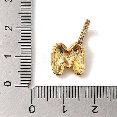 Brass Micro Pave Cubic Zirconia Pendants KK-K345-13M-G-1